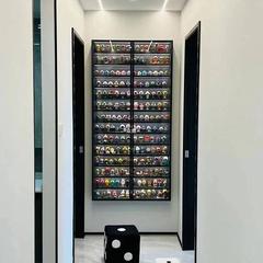 手作りディスプレイキャビネットブラインドボックスディスプレイラック収納キャビネット玄関壁掛け壁小さな装飾品人形収納ラックブラインドzb59
