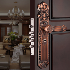 批發意利紅古防盜門鎖裝甲套裝304不鏽鋼把手家用木門別墅大門拉