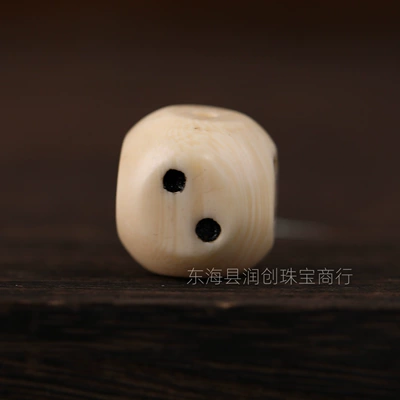 Xizang-style engraved dice-shaped square beads bracelet, DIY semi-finished loose beads, accessories, and decorative items (Zərgərlik ara hissələri) - type-a-the-size-is-approximately-14-15mm