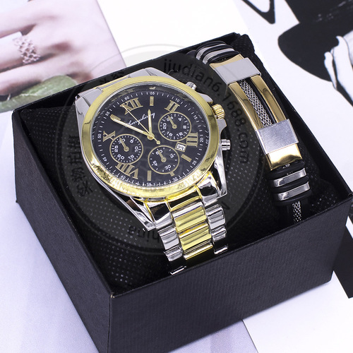 Couples wrist watch set new fashion couple bracelet watch set with box gift wholesale