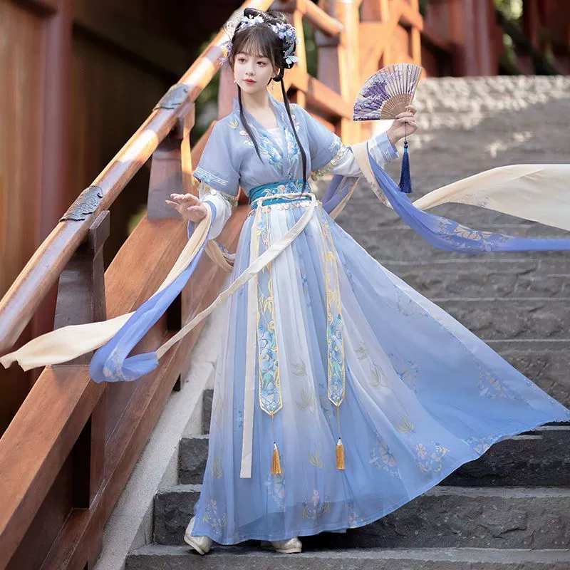 Genuine summer Hanfu, Chinese style, autumn, full set