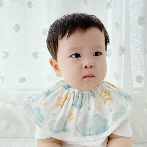 360 bamboo cotton gauze saliva napkin baby type a baby round bib bib infant saliva bib