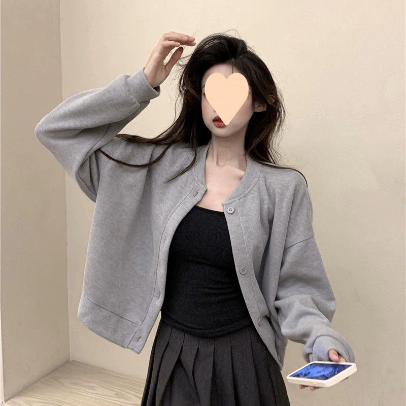 Весенняя куртка (norns girl) однотонный кардиган, для подростков, тонкая, размеры S–2XL
