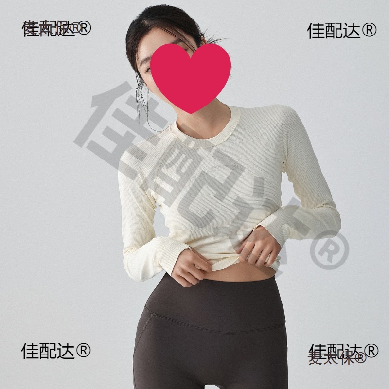Weightlifting Fairy Women's Sports Long Sleeve Autumn and Winter New Round Neck Quick-Drying Running Training Fitness Top Yoga Metabo