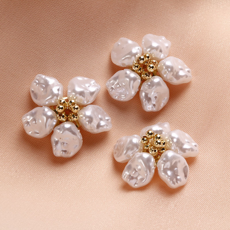 21g Weight Clip Classification 1 Piece Quantity Imitation Pearl Material Flower Pattern All Seasons Season Elegant, Cute, Sweet Style 1 Piece Imitation Pearl Flower Clip 6