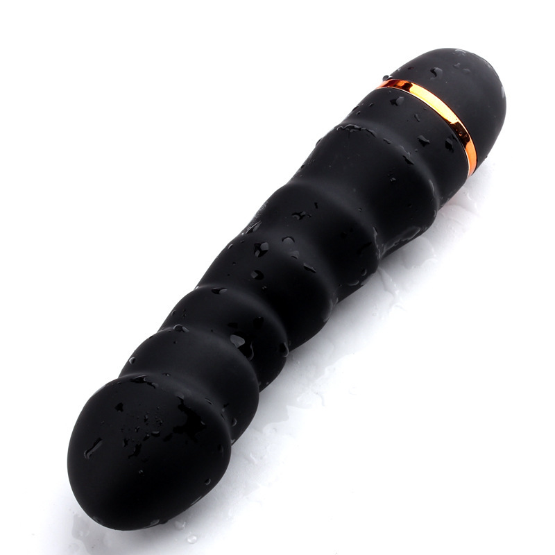 Vibrating Prostate Massager, Silicone Anal Plug with Button Control, Purple — detail image 7