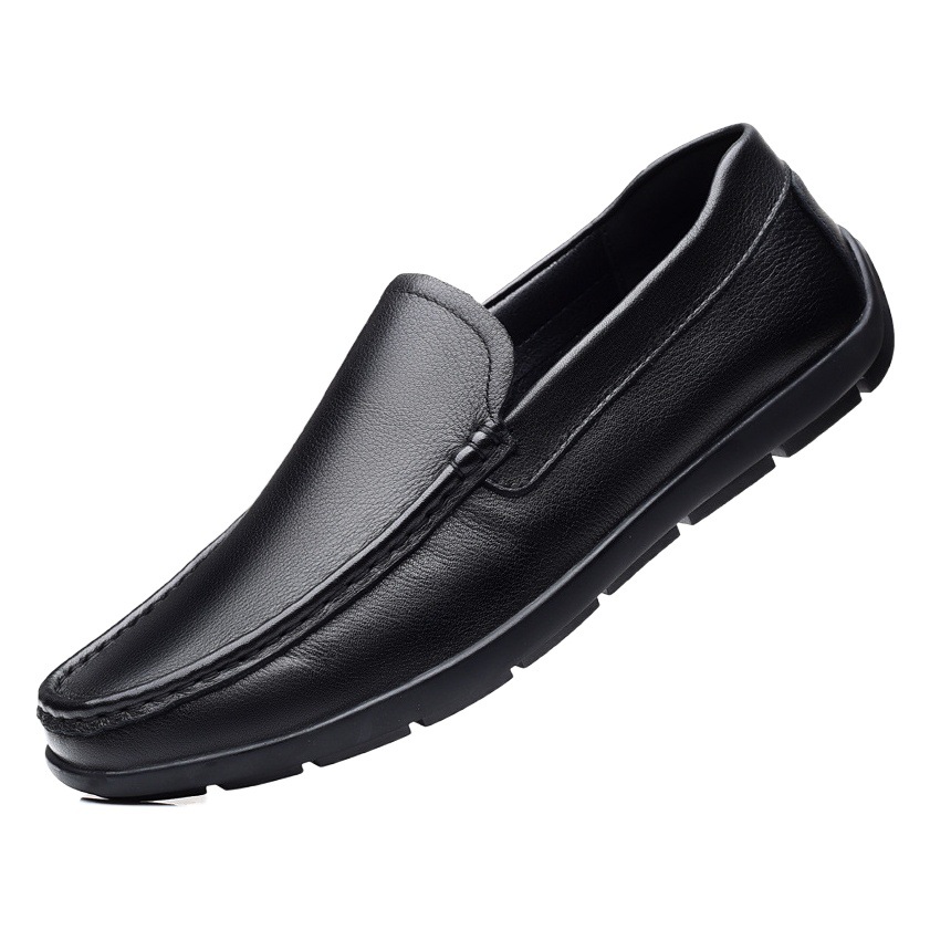 Primavera de los nuevos hombres zapatos casuales de cuero de los zapatos blancos superficiales suaves inferiores suaves zapatos de los hombres del papá zapatos de cuero