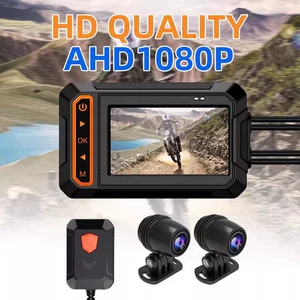 Mt04D motosiklet qeydedicisi ön və arxa 1080P, GPS izləmə, WiFi.