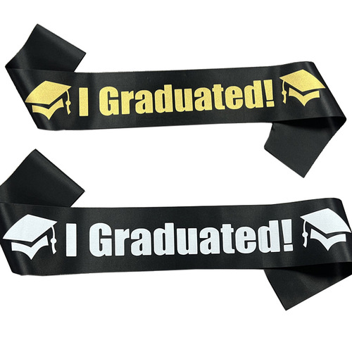 European and American fashion graduation shoulder strap etiquette belt I GRADUATED ribbon graduation party graduated belt