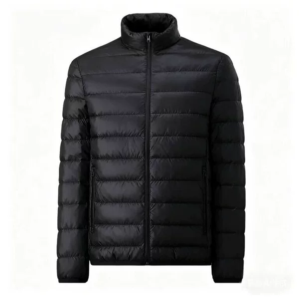 European-style cross-border export lightweight quilted cotton jacket, winter outerwear, men's lightweight stand-up collar coat for winter