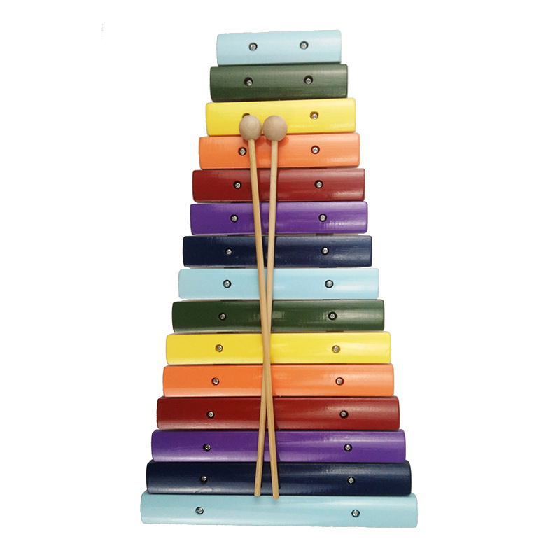 Fábrica al por mayor piano de percusión de diez tonos música para niños juguetes de educación temprana Orff instrumento de percusión piano de percusión de ocho tonos piano de percusión