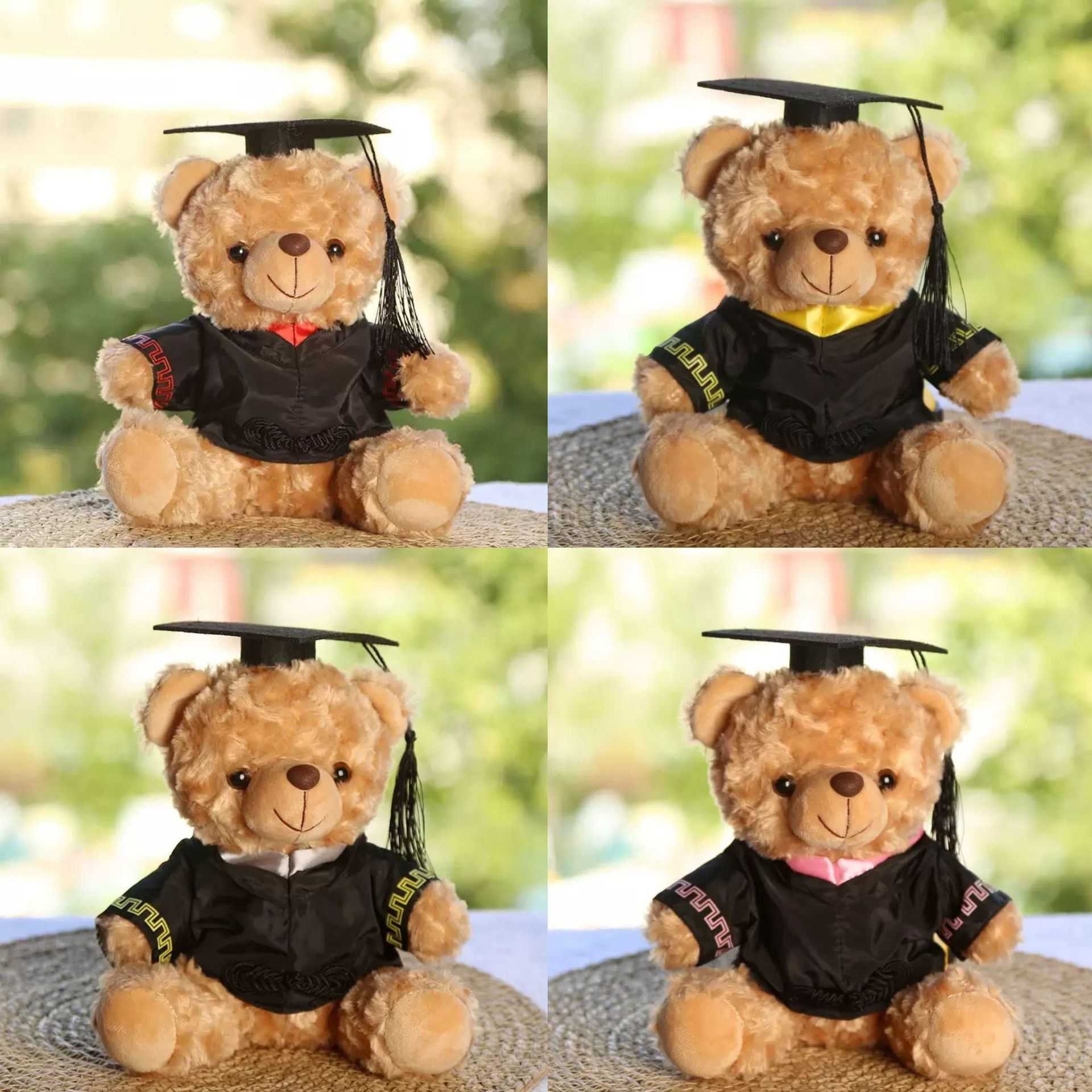 Graduation Bear Puppy Doctor Bear Teddy Toys Master Bachelor Uniform Teddy Bear Temporada de Graduation Impresión Regalo