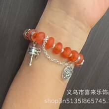 复古民族风新中式仿蜜蜡流苏手链民族风古风时尚送闺蜜手饰品礼物