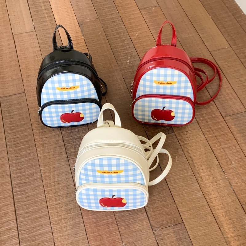 甘くて楽しい欠けたアップルミニバックパック新しいドーパミンかわいいガーリーハートお出かけ小さなバックパックトレンディ|undefined