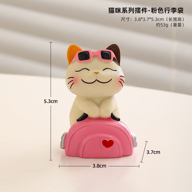 クリエイティブ招き猫携帯電話スタンドオフィスデスクトップ装飾怠け者かわいい漫画タブレットスタンド|undefined