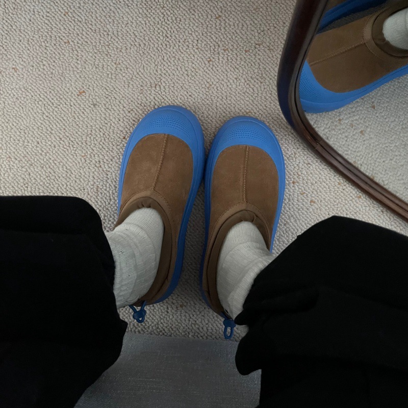 Schneestiefel Stiefeletten Schuhe Kurze Designer Bottes Schaffell Chesut Olive Hickory Sand Senfsamen Winter Warme Wollplattform Dicke Sohle Schuhstiefeletten_voghion.com