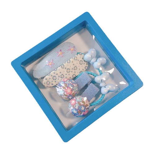 3 pairs of 6-piece boxed children's hair clips ~ Korean style new sweet hair rope hair clips, cute and simple girls' hair accessories