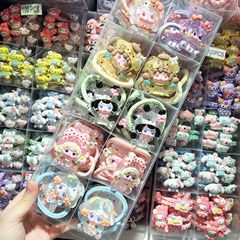ネットの赤い爆発の大きいサイズの夜光の泡のマットの漫画の子供の髪の輪のかわいい少女の皮の筋の学生の頭の縄