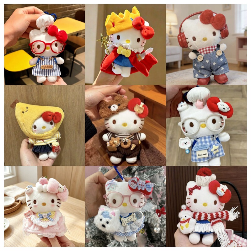 Hello Kitty small pendant plush doll, cute cartoon plush toy decoration, Hello Kitty cat doll wholesale Hello Kitty small pendant plush doll, cute cartoon plush toy decoration, Hello Kitty cat doll wholesale