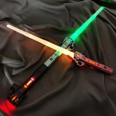 Laser Sword Official Star Wars Children's Toy Telescopic Light-Up Sword for Boys Cool Colorful Flashing Fluorescent Stick