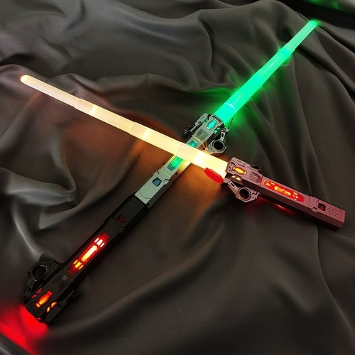 Laser Sword Official Star Wars Children's Toy Telescopic Light-Up Sword for Boys Cool Colorful Flashing Fluorescent Stick