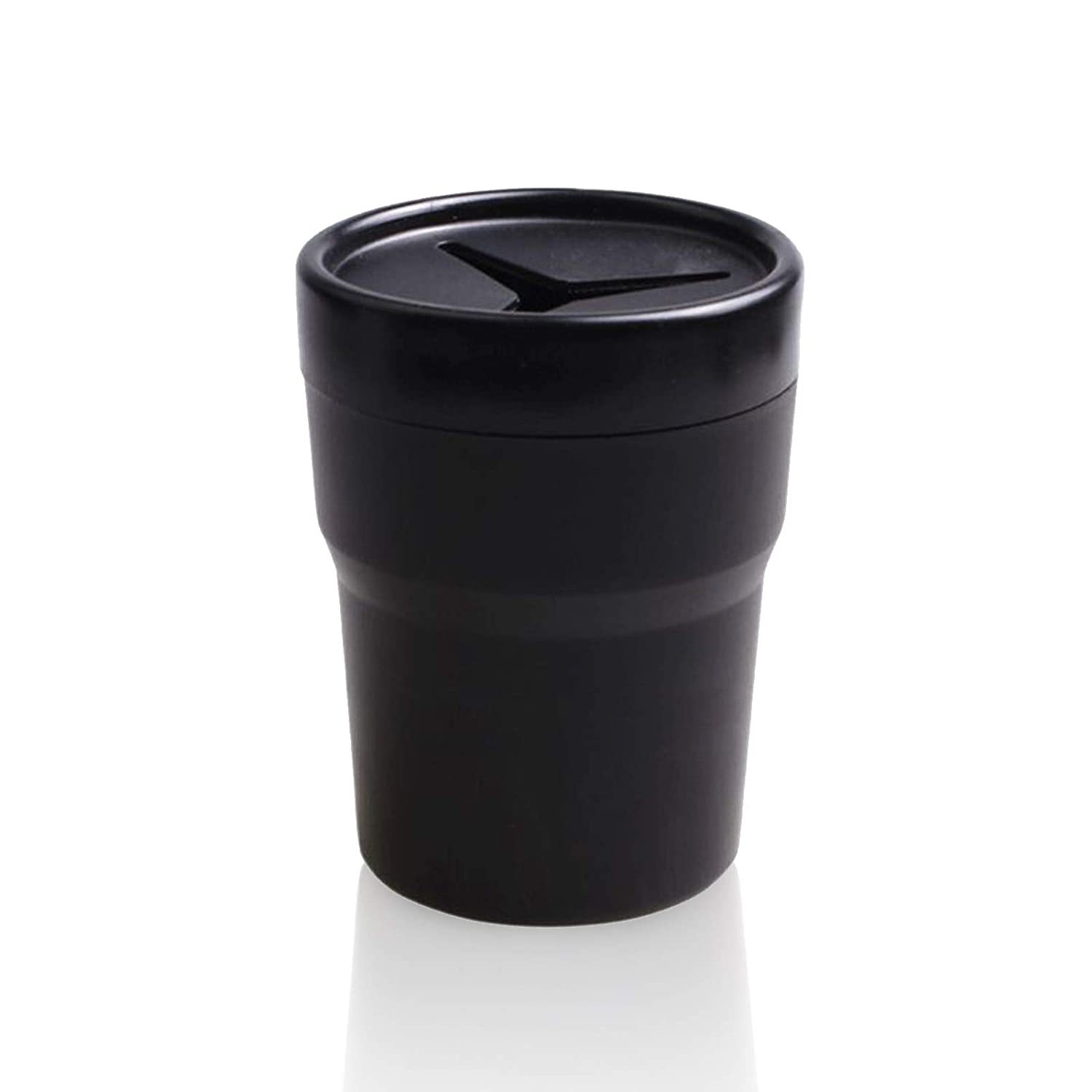Multi-functional car mini dustbin with lid desktop storage ashtray storage box car cup holder trash can
