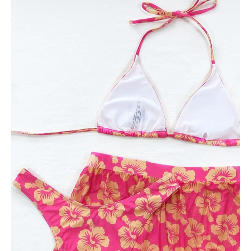 Swimwear, sexy set, belt, beach push up bra, 3 piece set