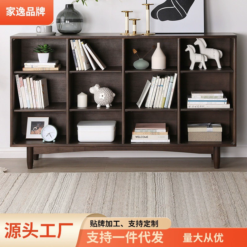 Jiayi книжный шкаф из цельного дерева книжная полка комбинированная напольная стойка шкаф для хранения книжный шкаф антикварная стойка решетчатый Шкаф простой