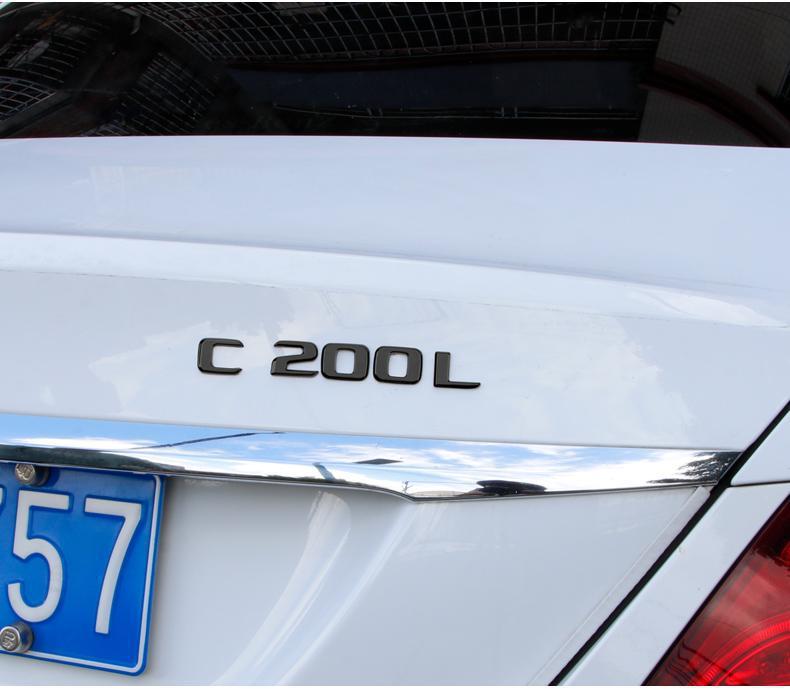 Mercedes-Benz C200L C63S E300L CLA45 AMG tail emblem, letter decals, and car stickers