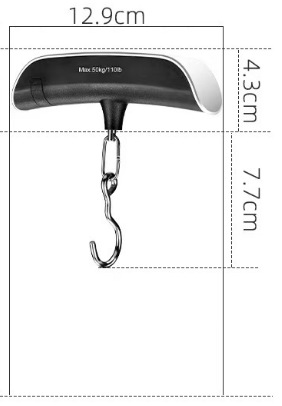 La Escala electrónica dedicada transfronteriza del equipaje escala portátil del equipaje del hogar portátil 50KG expresa la escala de la primavera que cuelga la escala