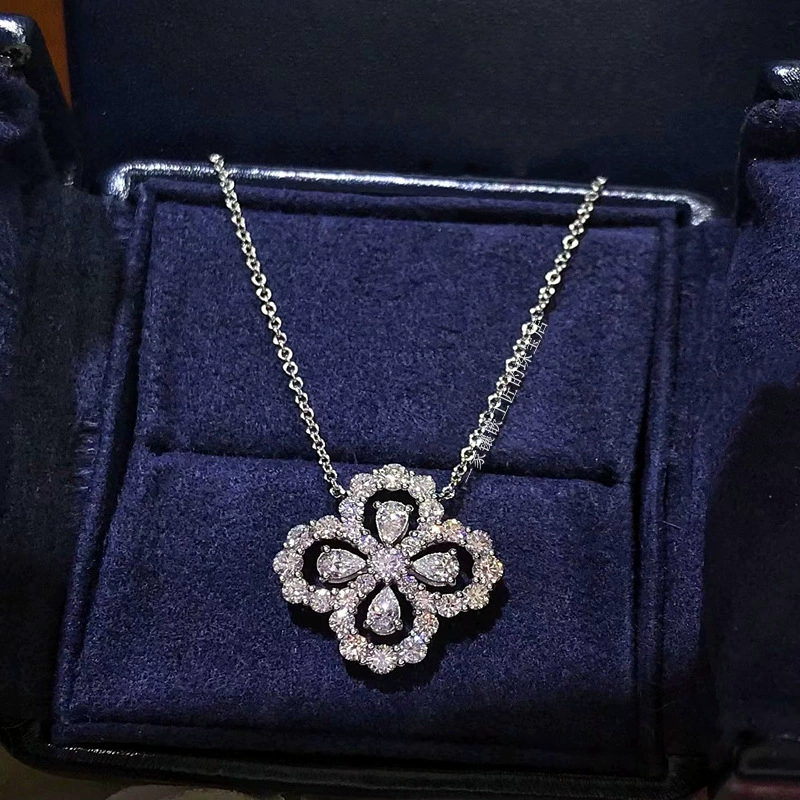 Подвеска handmade, универсальная цепь для ключа сумки, четырехлистный клевер, стиль легкой роскоши, стиль высокого качества, 2026 год, интернет-знаменитость
