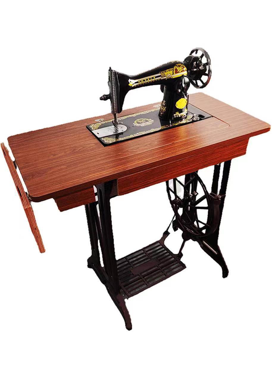 家用老式缝纫机脚踏式脚踩裁缝机机头手电动吃厚衣车正宗平缝机