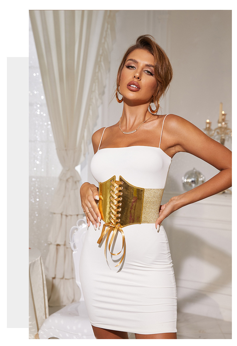 1 Piece Quantity Simple Style Classic Style Solid Color Pu Leather Women's Corset Belts