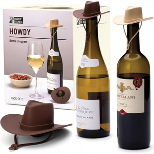 �羳��ƷSilicone cowboy hat red wine cork���zţ��ñ�t��ƿ��