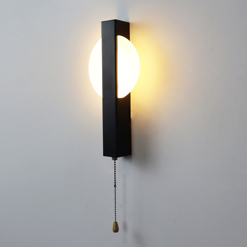 Transfronterizos modernos y simples LED interior lámpara de pared interior decoración del hogar dormitorio cabecera lámpara de cama habitación de hotel puede girar cabecera lámpara de pared