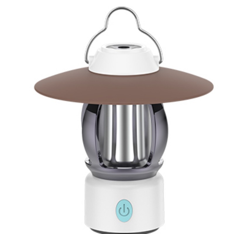 Luz de camping atmósfera multifuncional camping caballo lámpara recargable camping correa de lámpara soporte lámpara de patio doméstica atenuable