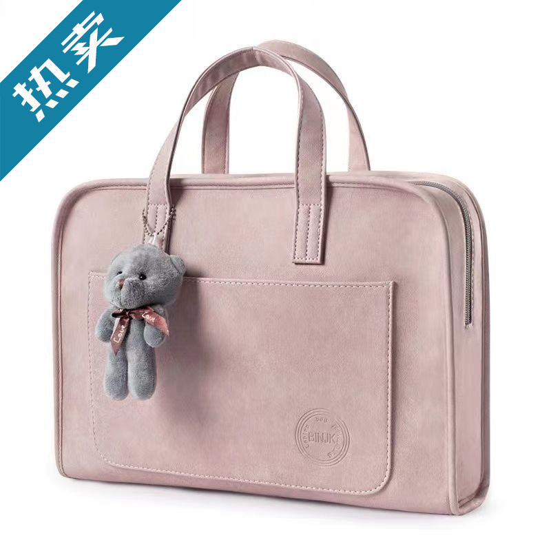 Large-Capacity Computer Bag, Anti-Fall, Shock-Proof, Thickened, Portable, Shoulder-Carryable, Suitable for Apple Notebooks, Simple New Style
