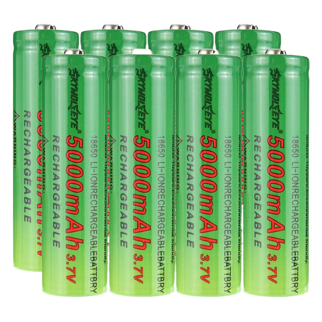 Skywolfeye 18650 фонарик 3,7-4,2 В перезаряжаемая литиевая батарея 1200 мА 18650 литиевая батарея