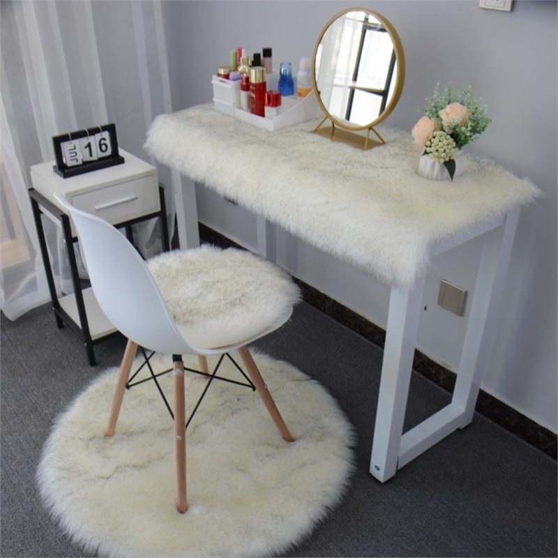 Study Room Stain-Resistant: Other Car Carpet - gray-tip-3535cm-round
