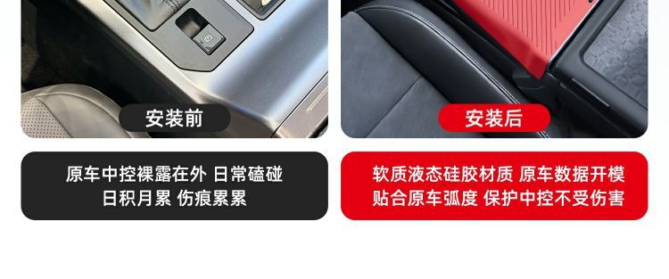 Suitable for Toyota 26 Models Rav4 and Wildlander, Central Control Silicone Pad Protective Film, Interior Modification Accessories Wholesale