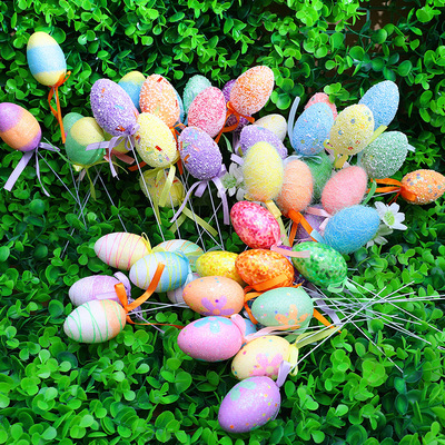 Cross border wholesale Easter Christmas Eggs ornament simulation foam egg gift flower arrangement festival scene arrangement