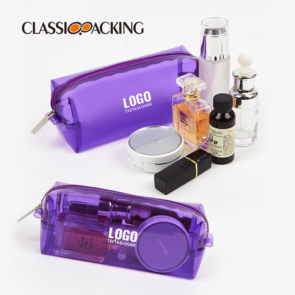 Bolsa de lavado de belleza al por mayor de fábrica TPU material transparente impermeable bolsa de cosméticos Portátil Bolsa de almacenamiento de cuidado de piel de viaje