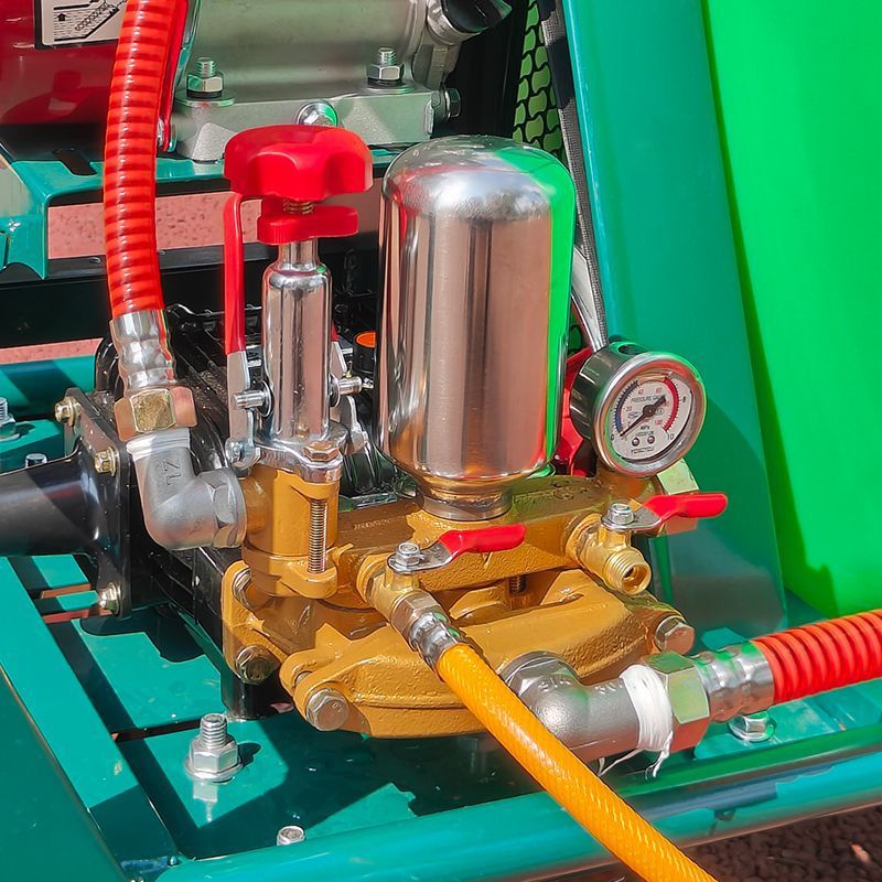 汽油手推式打药机高压喷雾器电启动果园喷洒器雾化消毒柴油清洗机