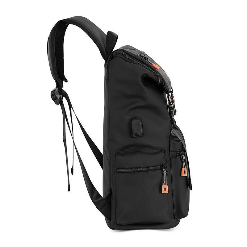 2022新款双肩包 大容量商务电脑包简约男士背包时尚学生书包带usb