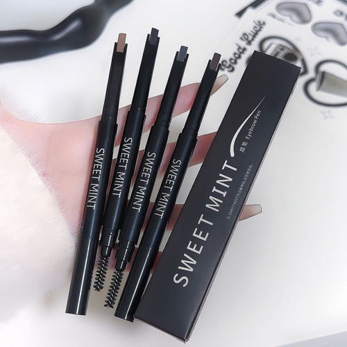 SWEET MINT Eyebrow Pencil, Natural Misty Texture, Smooth and Easy for Beginners, Natural and Clearly Defined Strands, Affordable for Students