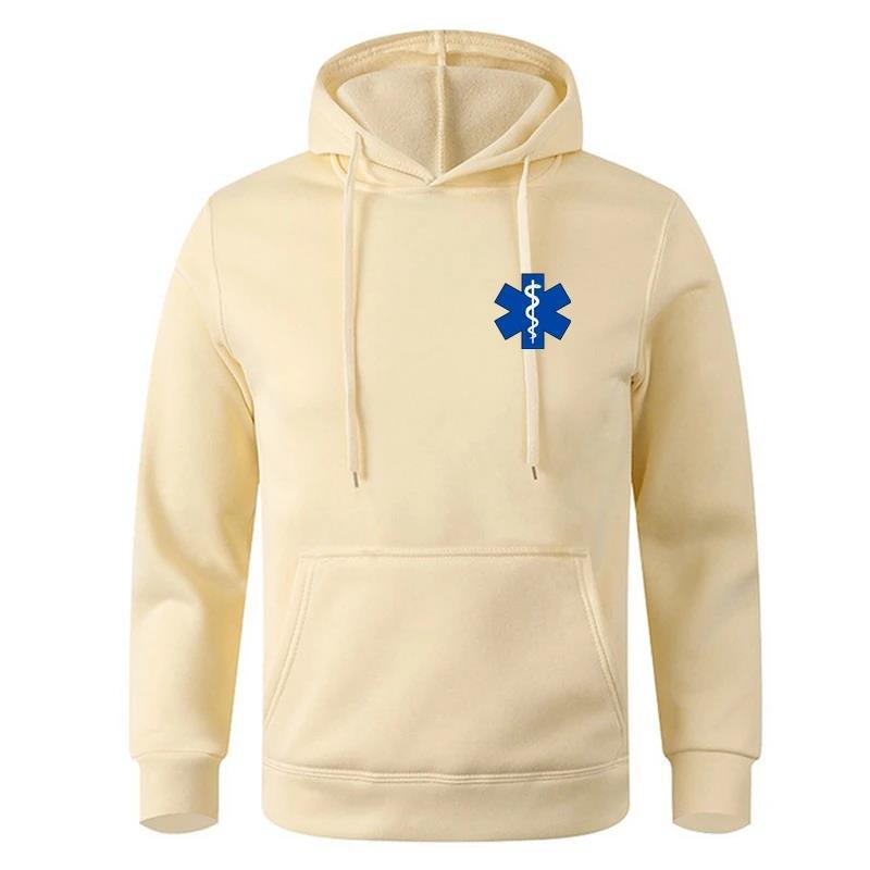 EMT ambulance Printing Hoodies Mens Personality Fashion Hood