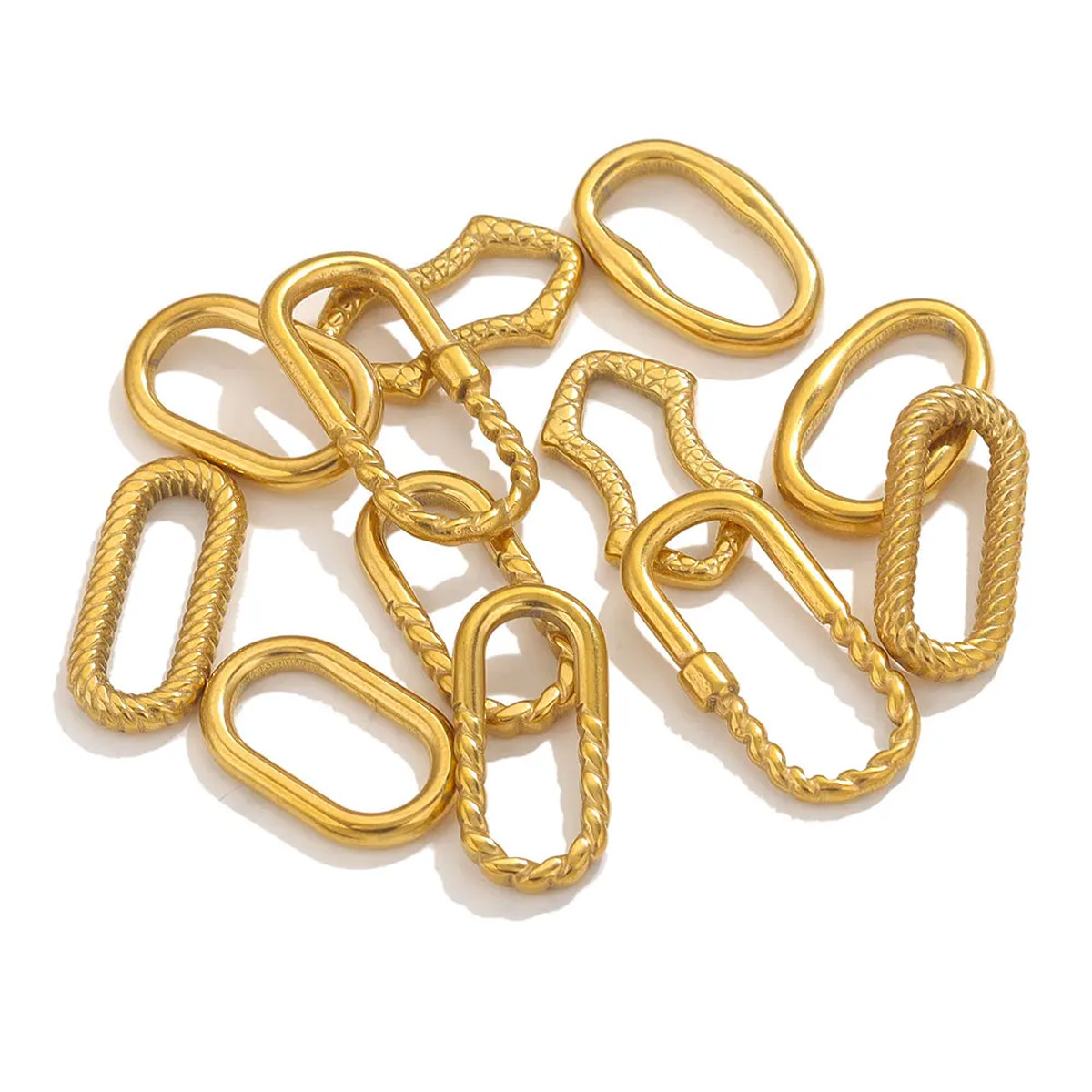 40g Weight 5 PCS/Package 304 Stainless Steel Geometric Earring Connector