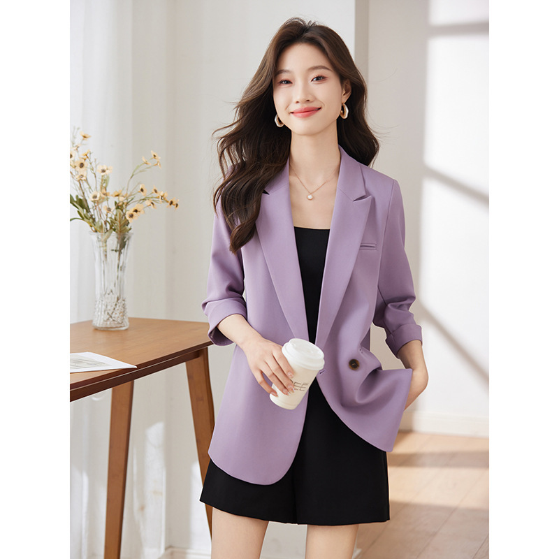 Elegant Suit Jacket Women's Summer Thin 2024 New High-end Sense Casual Korean-style Loose Suit Top for Small Men Elegant Suit Jacket Women's Summer Thin 2024 New High-end Sense Casual Korean-style Loose Suit Top for Small Men