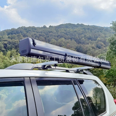 cloth RV side tent sunscreen rainproof — Avtomobil yan çətirləri - black-aluminum-shell-side-canopy-150x250cm