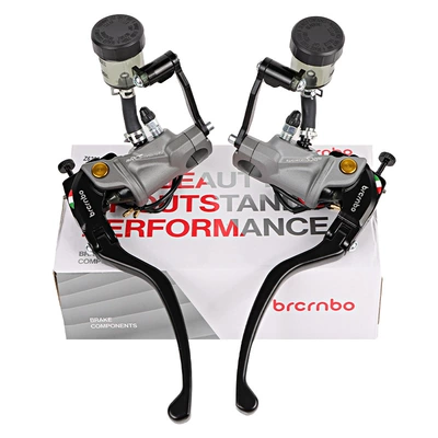 Second generation B standard direct push brake upper pump modified calf SQI N1S NQi UQI + U2 No. 9 front disc brake upper pump (Other Electric Vehicle Accessories) - second-generation-b-standard-direct-push-pump-gray